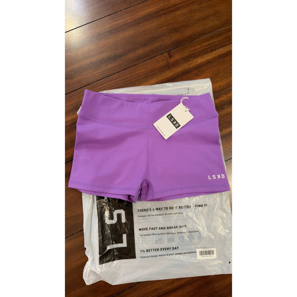 LSKD RXD Micro Short Tights Iris Purple Athletic Workout Shorts-Iris NEW NWT - Picture 13 of 16